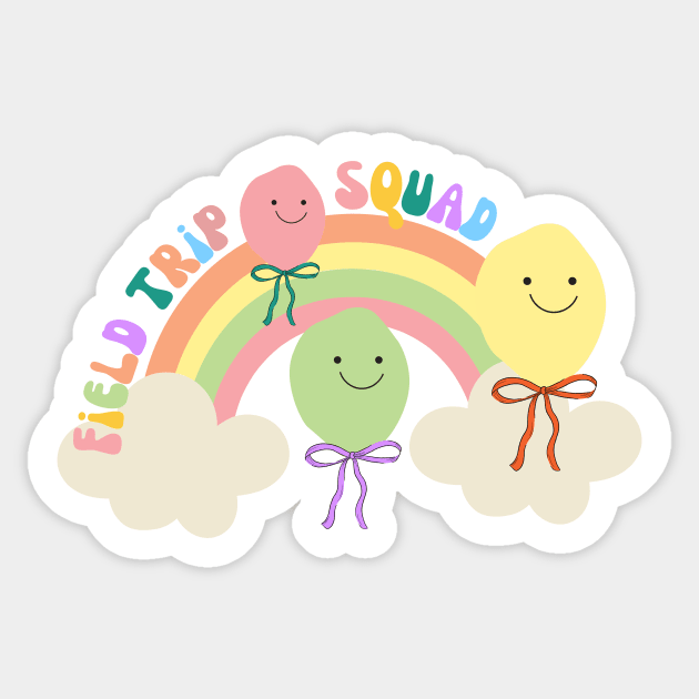 Balloon smile Face Field Trip Squad Kids Sticker by Subspace Balloon